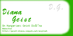 diana geist business card